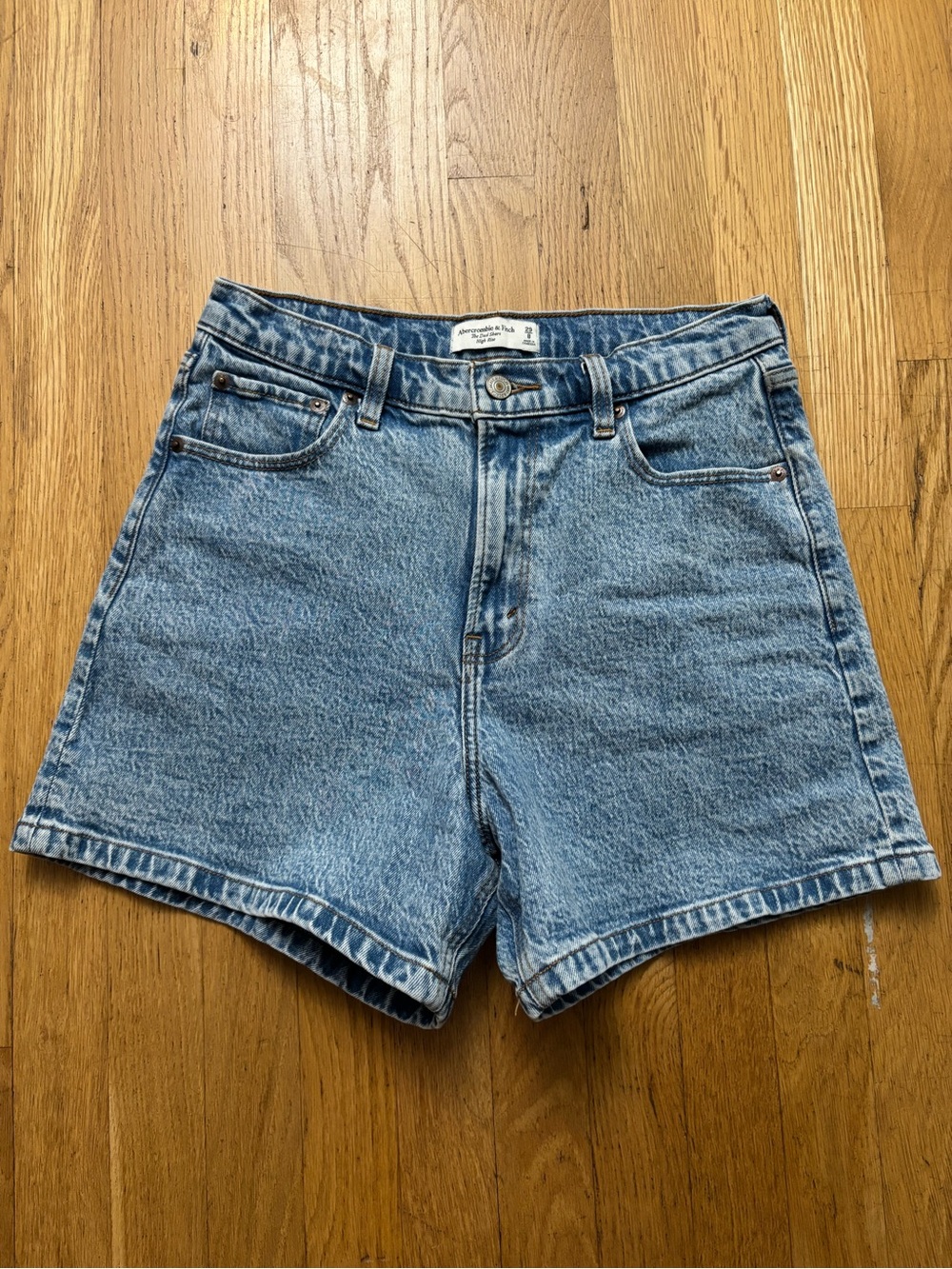 A&F High Rise Dad Shorts